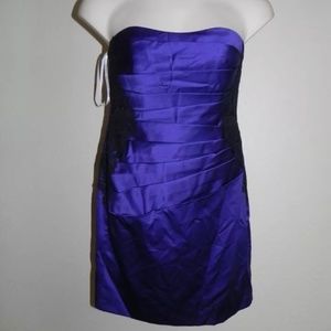 Davids Bridal Dress Size 10 Regency Strapless F15629 Bridesmaid Prom NWT $149